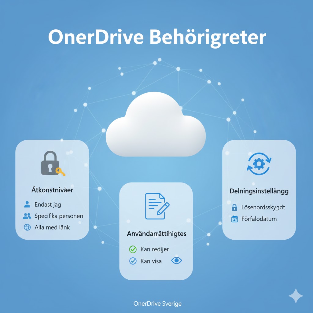 OneDrive behörigheter inställningar