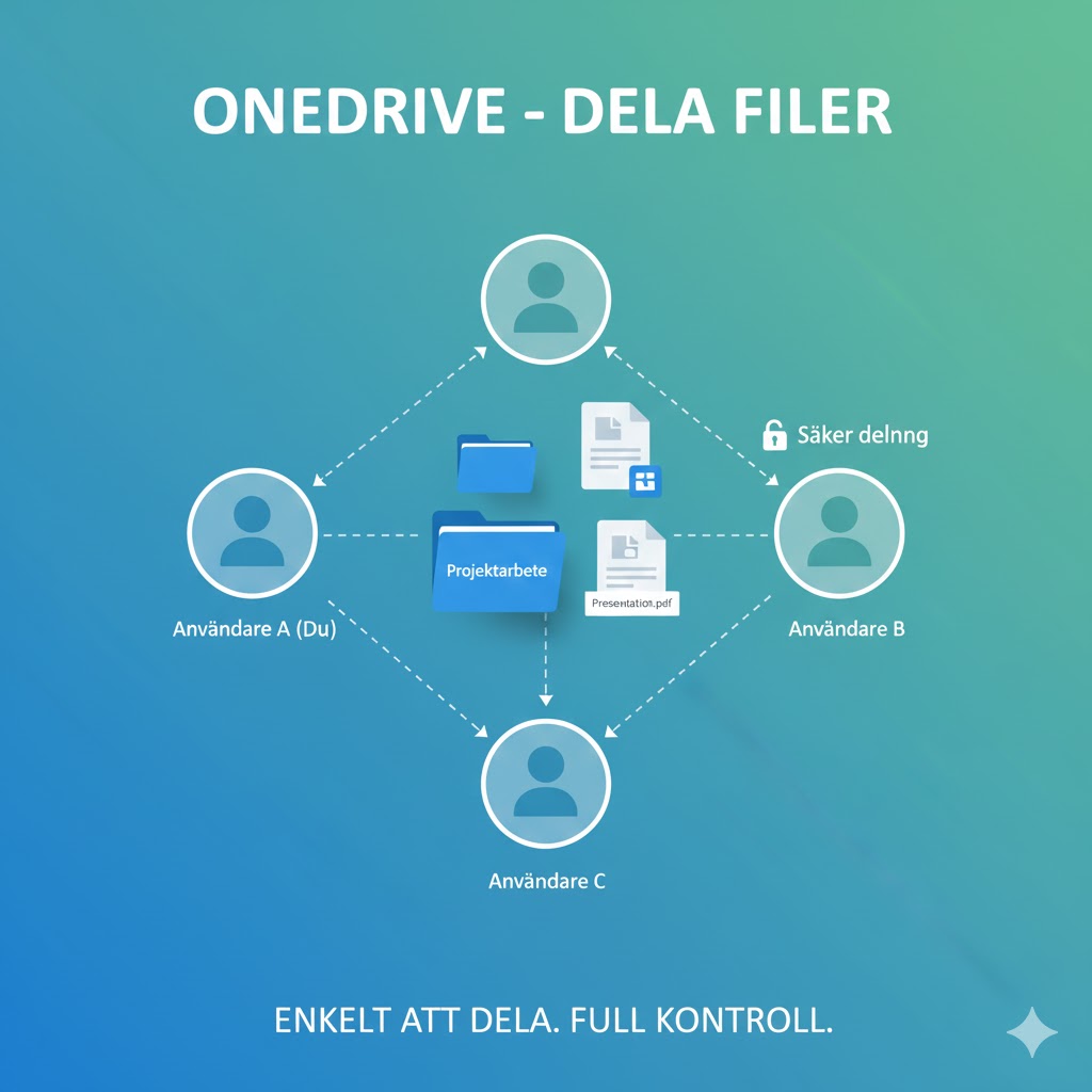 Dela filer med OneDrive